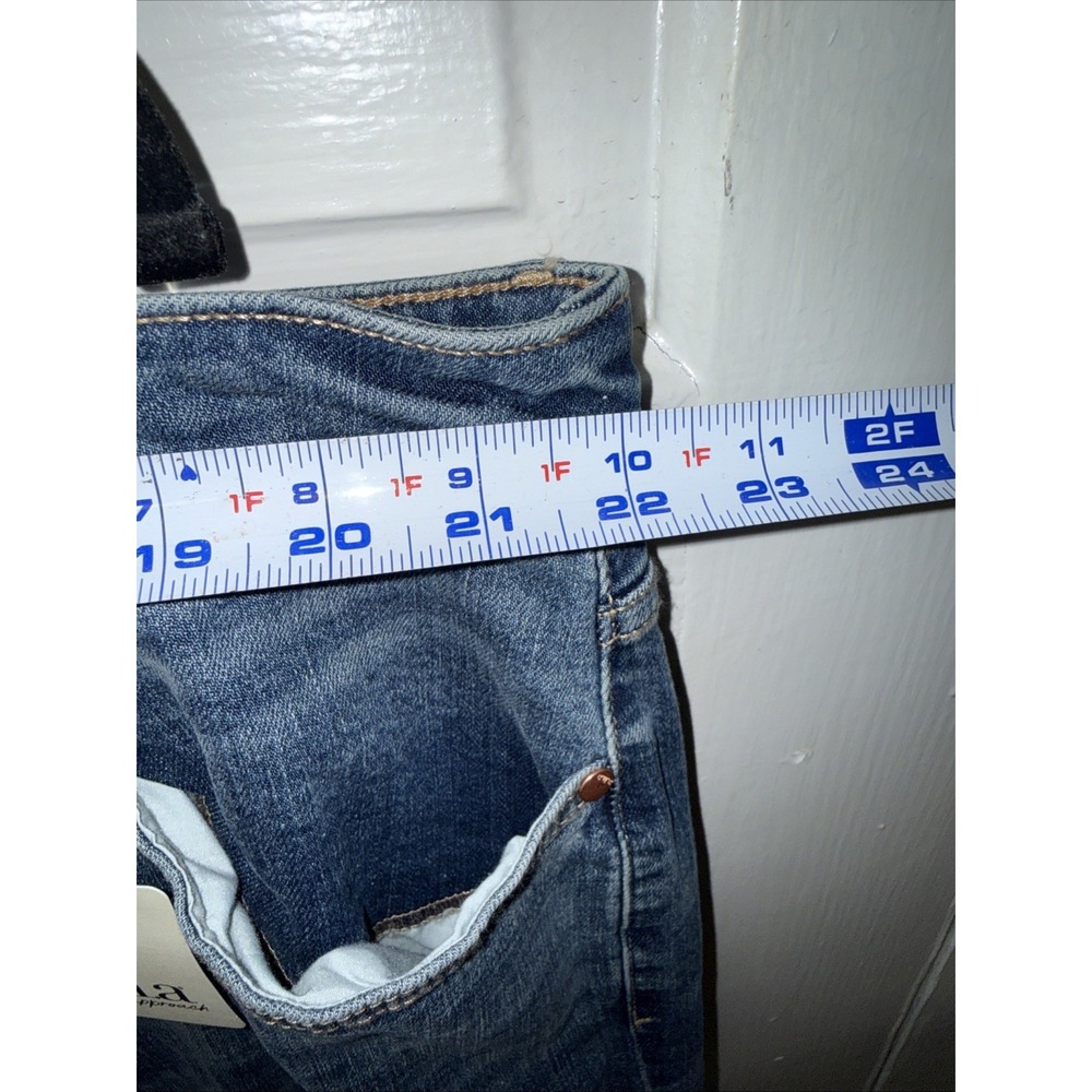 High Rise Jeans Wide Leg Crop Womens 24W Button Fly a.n.a Brand - Picture 7 of 12